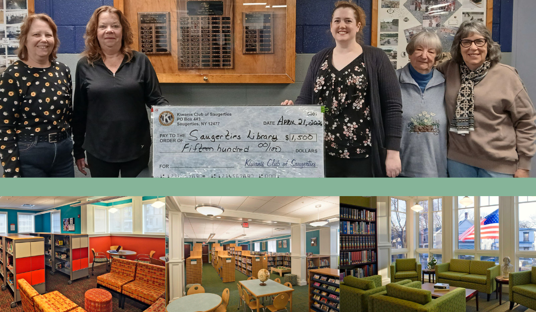 Kiwanis Club of Saugerties Supports the Saugerties Public Library