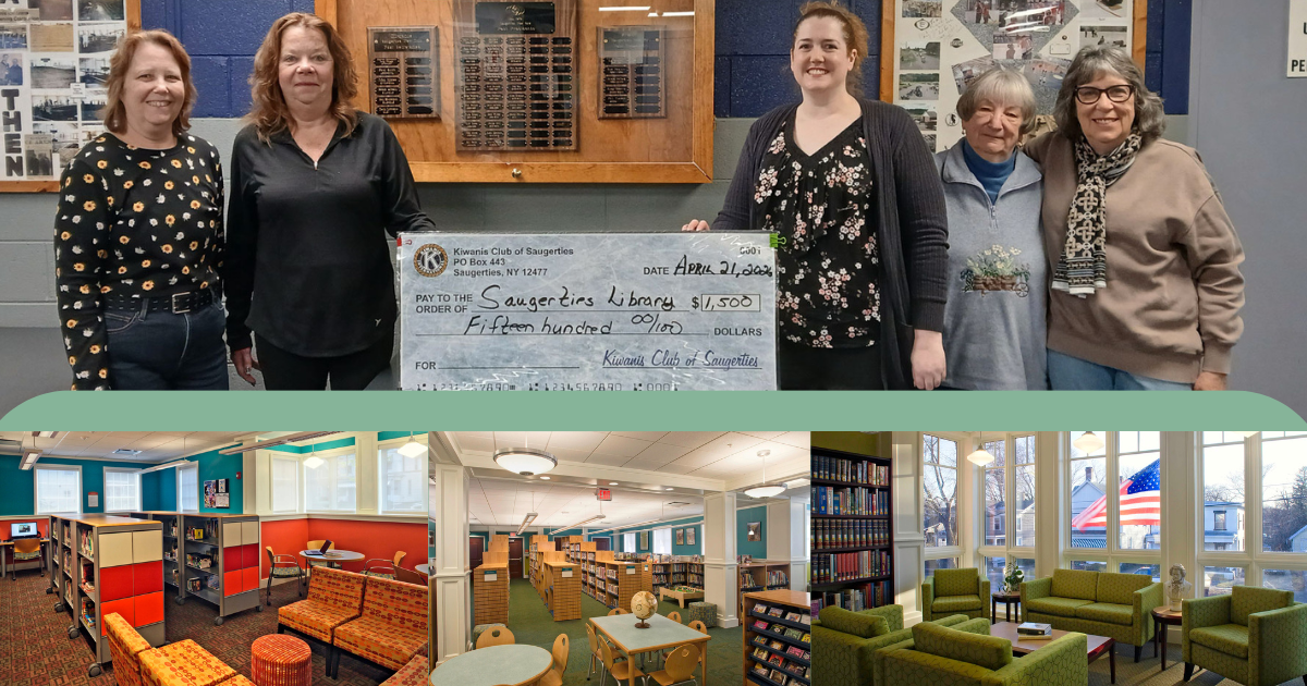 Kiwanis Club of Saugerties Supports the Saugerties Public Library