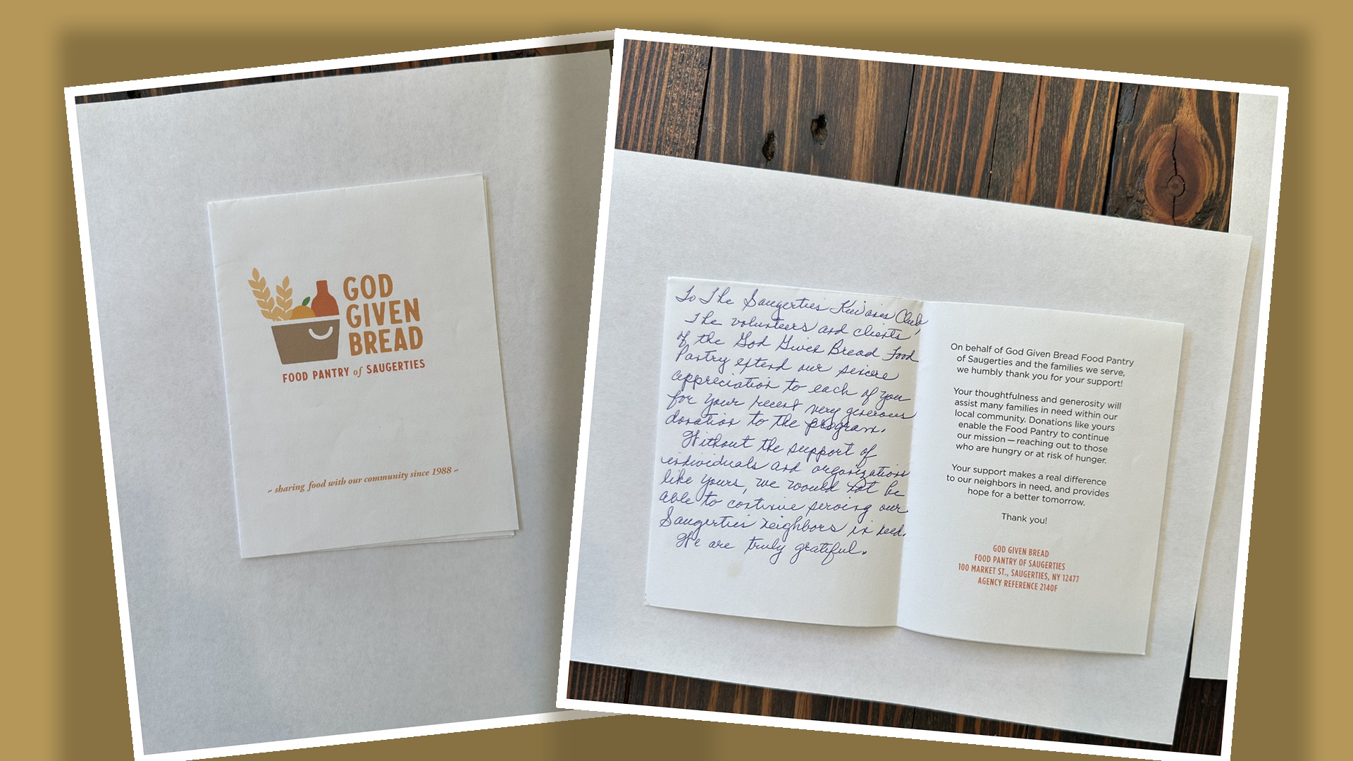 Sharing Food With Our Community Since 1988: Kiwanis Stands Behind God Given Bread