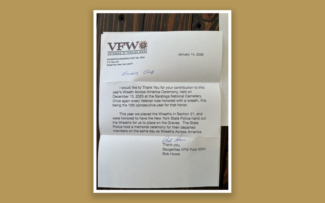 Honoring Those Who Rest Far From Home: Kiwanis Supports VFW Post 5034