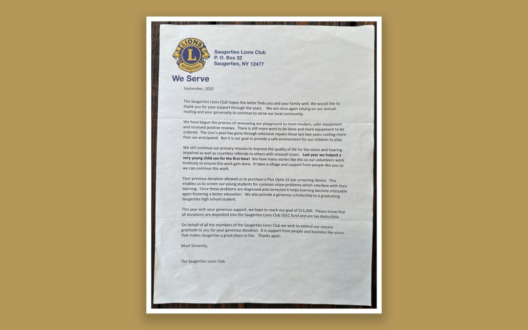 Seeing Is Believing: Kiwanis Supports the Saugerties Lions Club’s Sight-Saving Mission