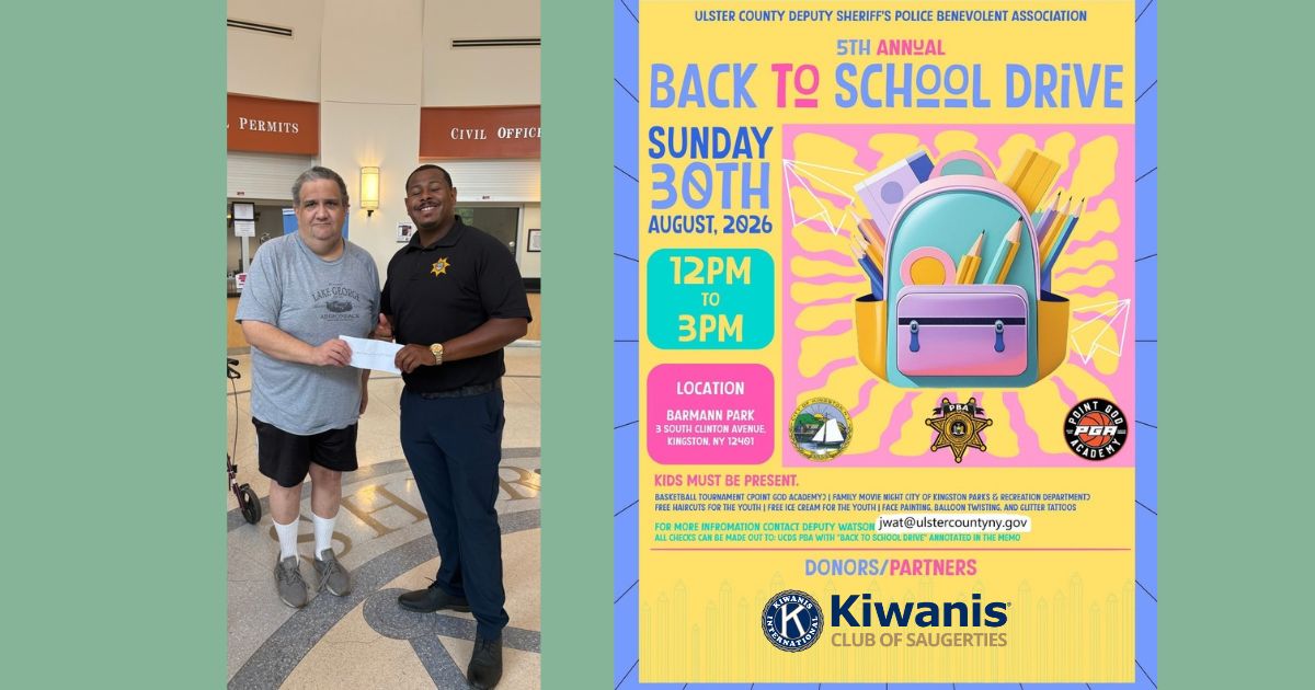 Saugerties Kiwanis Supports Ulster County Back to School Drive